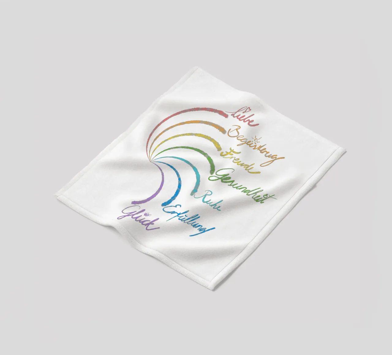 Regenbogen des Glücks fleece blanket by bezirossi