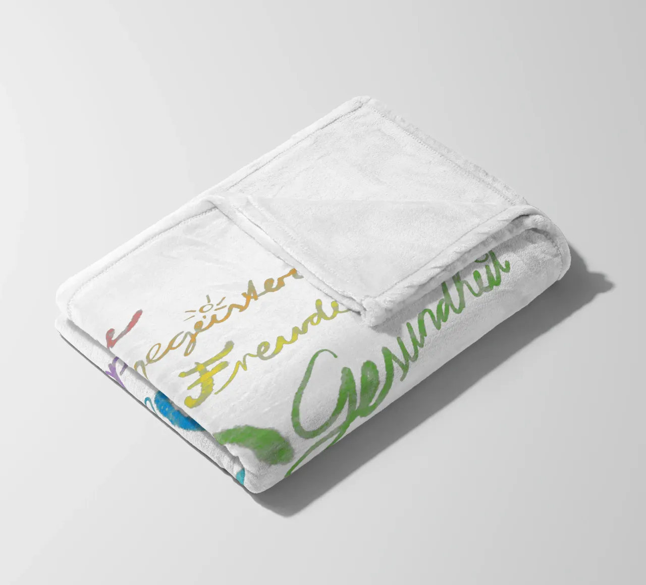 Regenbogen des Glücks fleece blanket by bezirossi