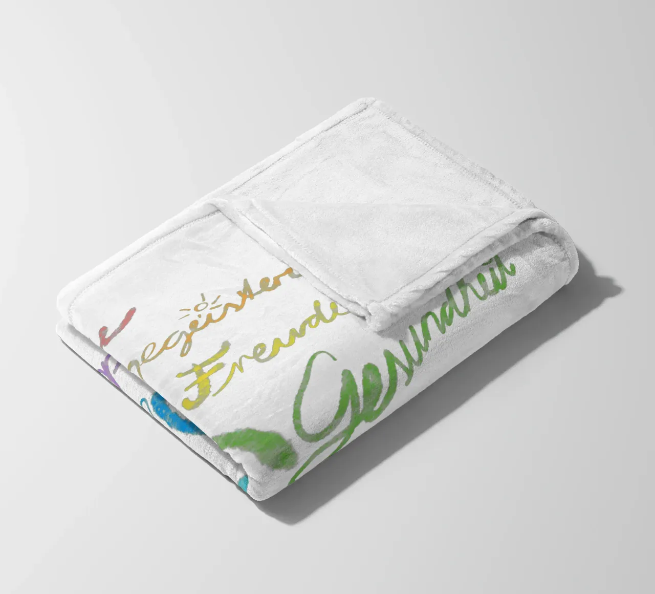 Regenbogen des Glücks fleece blanket by bezirossi