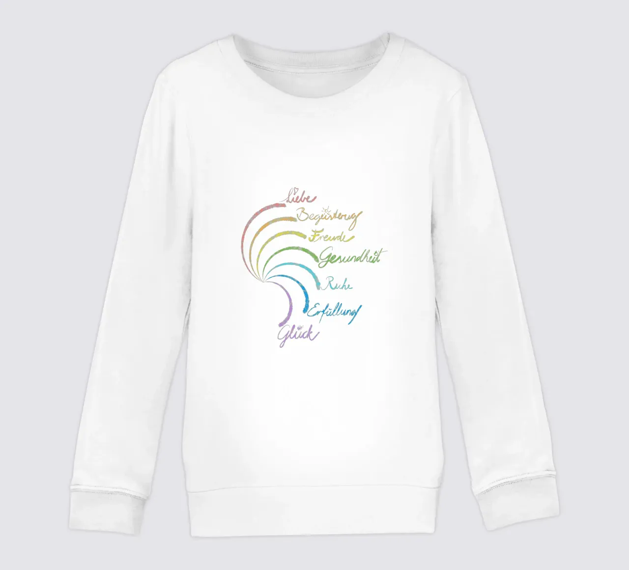 Regenbogen des Glücks felpa bambino da bezirossi