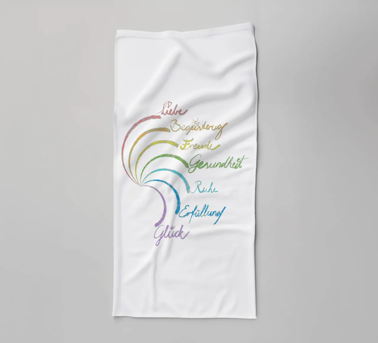 Regenbogen des Glücks asciugamano da bagno da bezirossi
