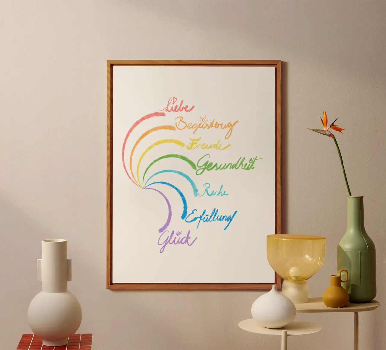 Regenbogen des Glücks alu-dibond by bezirossi