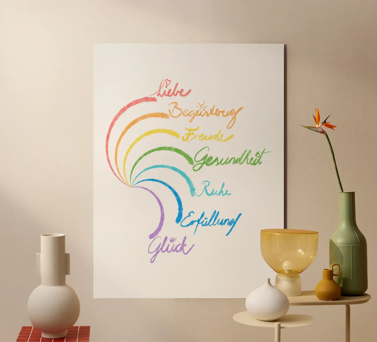 Regenbogen des Glücks alu-dibond by bezirossi