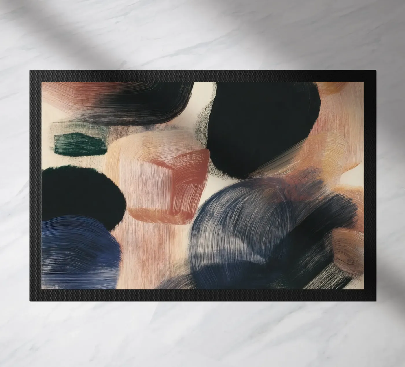 Gestural Abstract doormat by ThingDesign