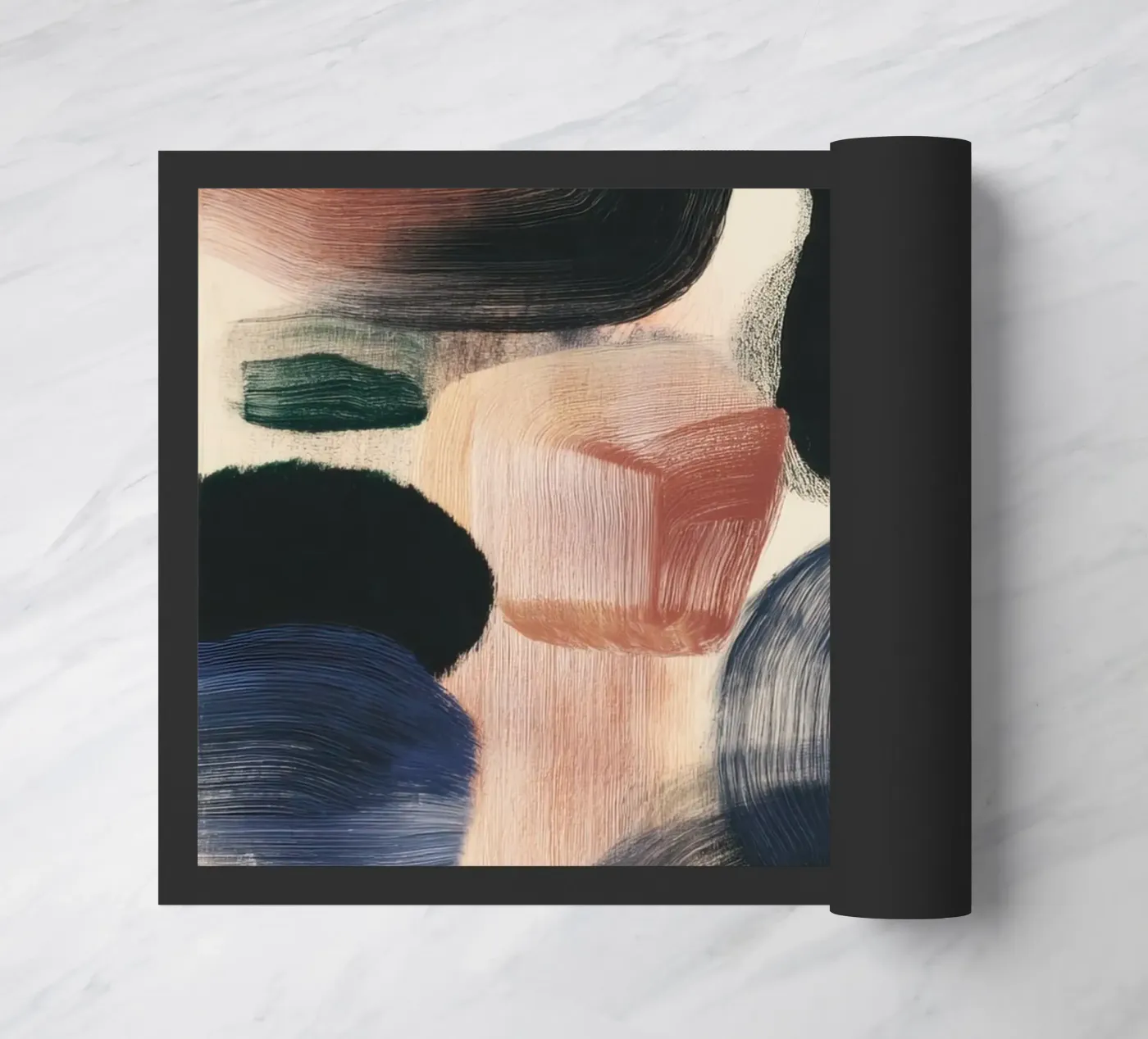 Gestural Abstract doormat by ThingDesign