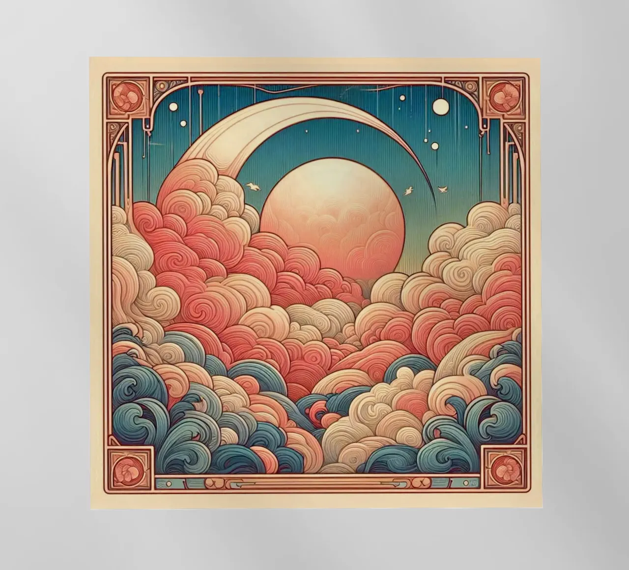Sweet Clouds backlit folie van Art-Nouveau-Dsg