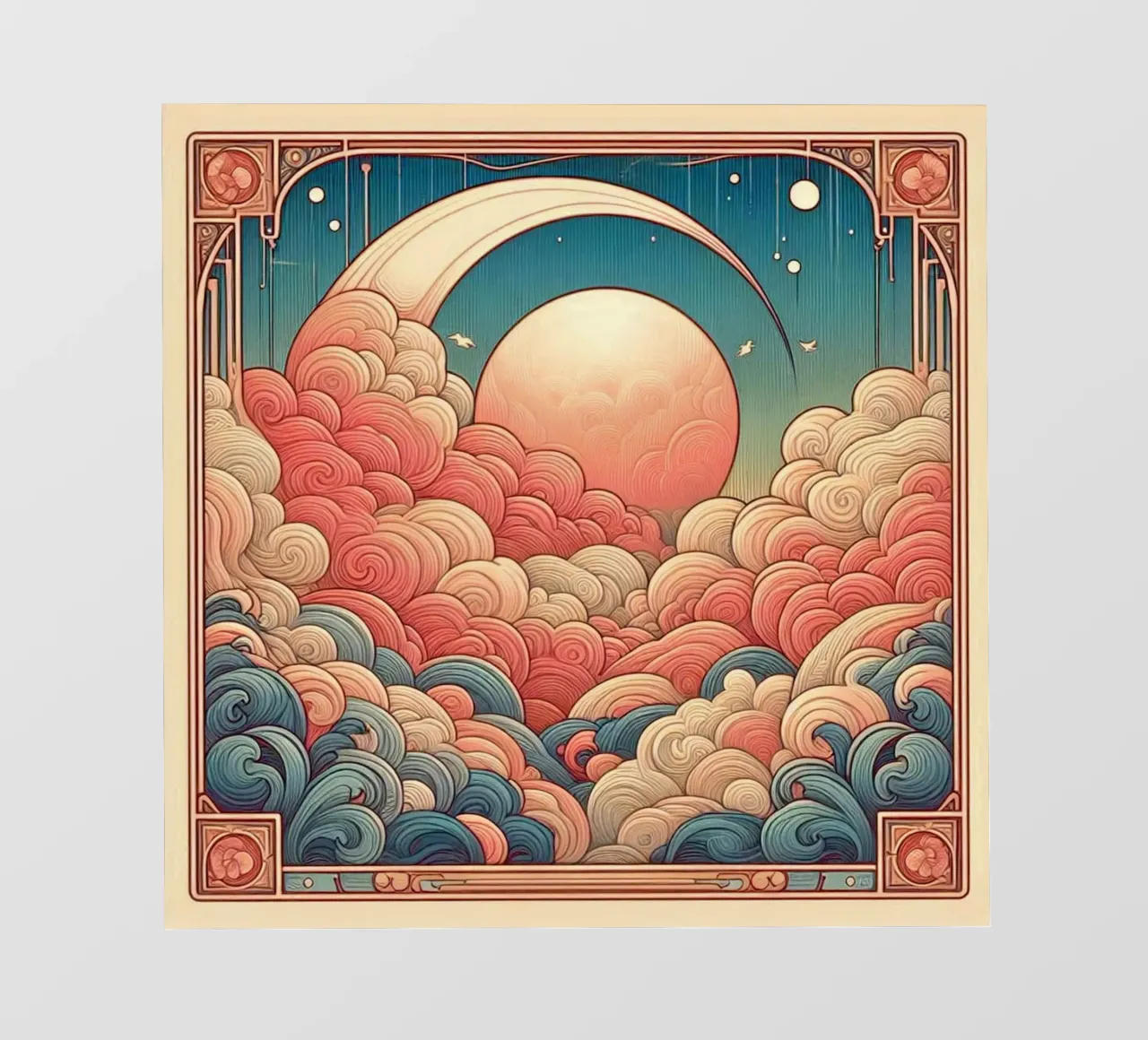 Sweet Clouds backlit folie van Art-Nouveau-Dsg