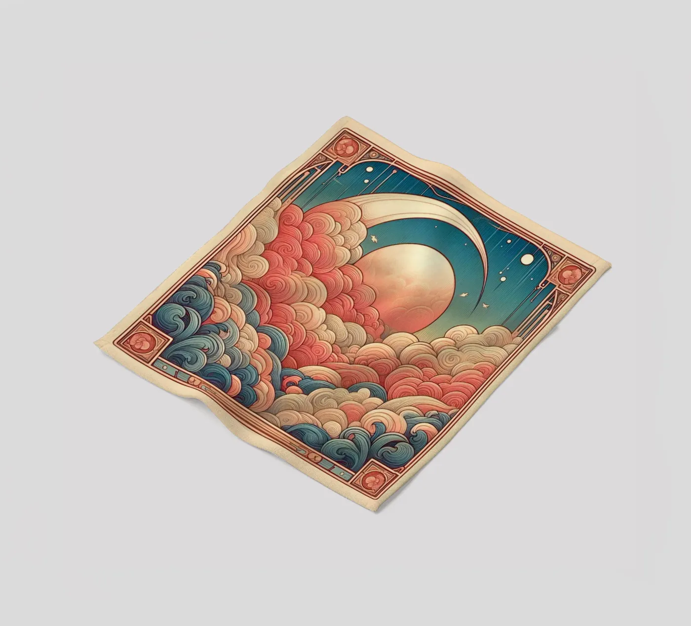 Sweet Clouds Fleecedecke von Art-Nouveau-Dsg