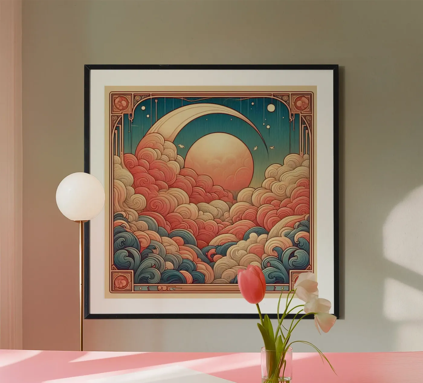 Sweet Clouds Poster von Art-Nouveau-Dsg