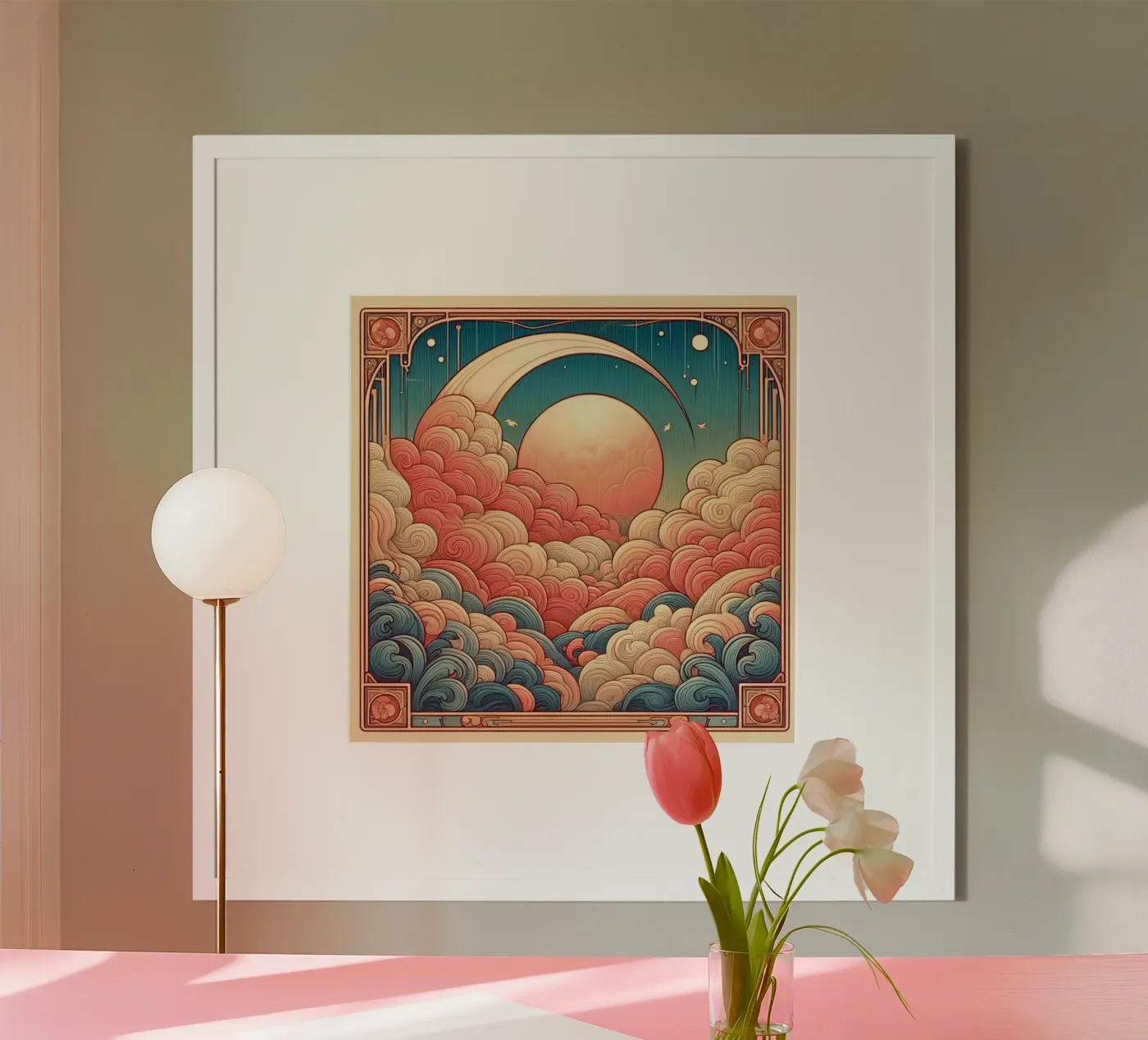 Sweet Clouds Poster von Art-Nouveau-Dsg