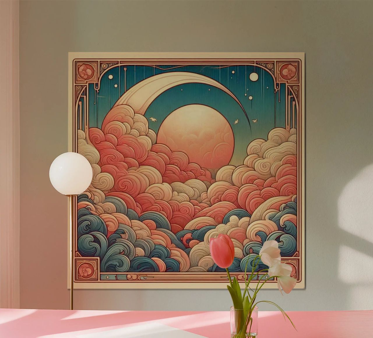 Sweet Clouds poster by Art-Nouveau-Dsg