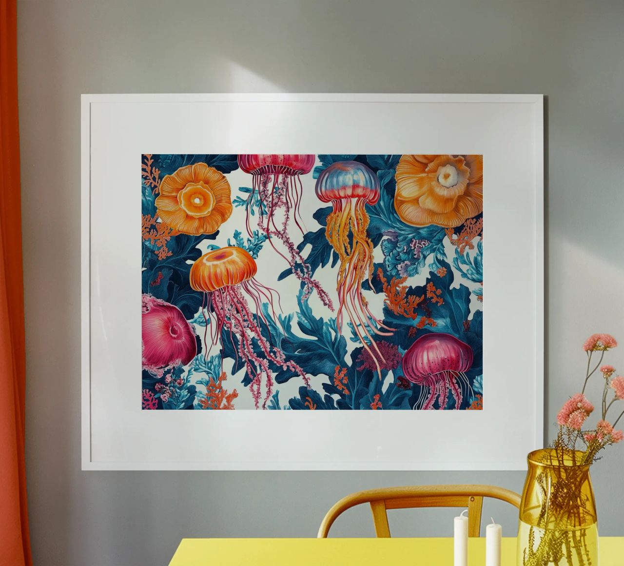 Mélodie de la mer des méduses poster de Carinaprint