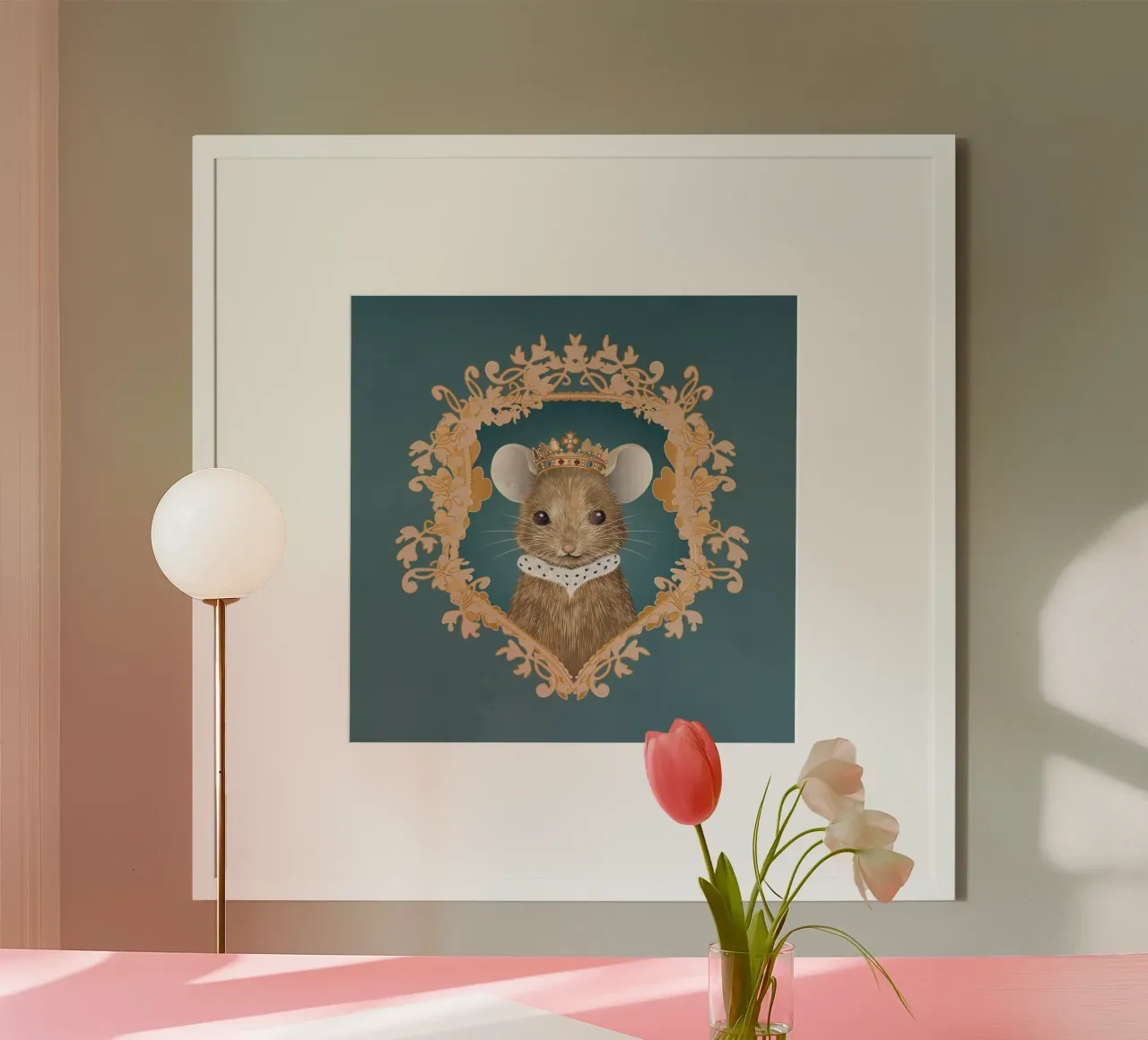 Souris royale - Un motif majestueux et charmant hahnemühle de kisho art
