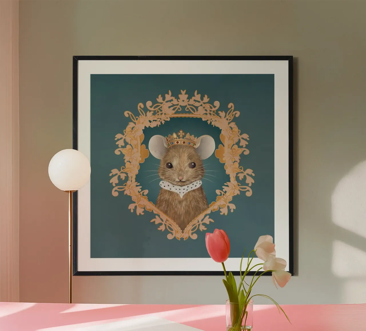 Souris royale - Un motif majestueux et charmant hahnemühle de kisho art