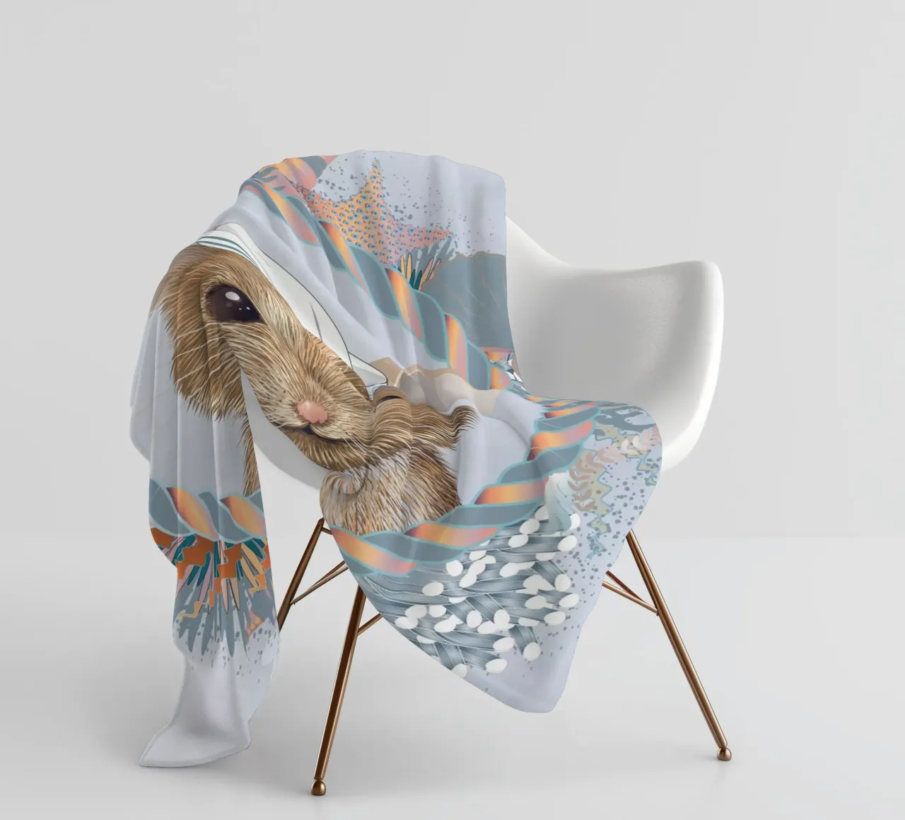 Sailor Mouse - Adventurous and cute fleece blanket by kisho art