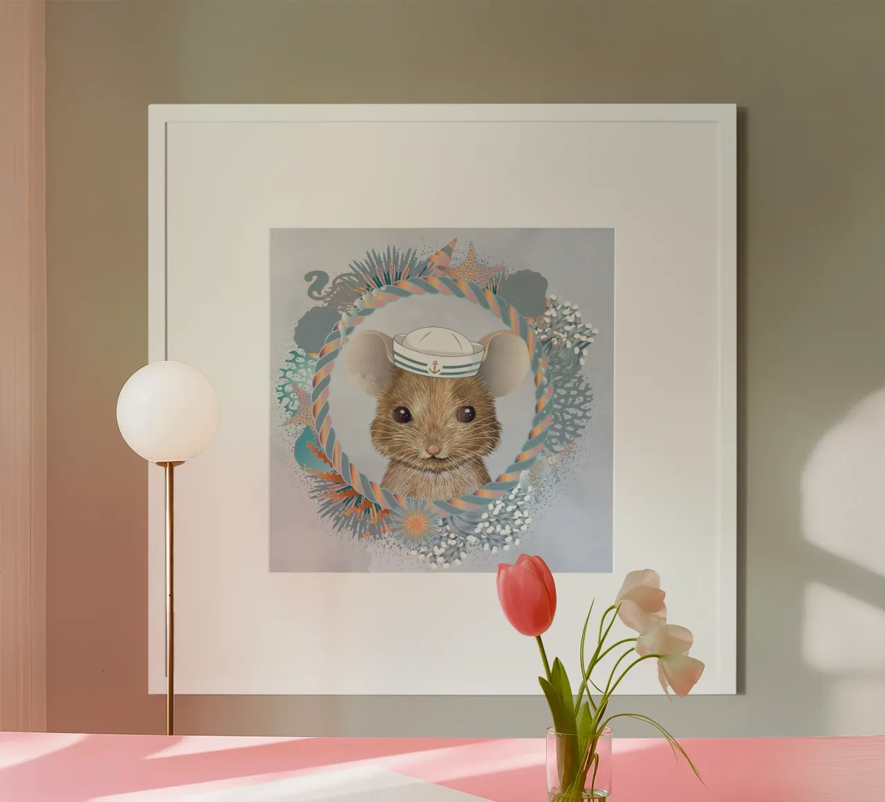 Sailor Mouse - Avventuroso e carino carta hahnemühle da kisho art