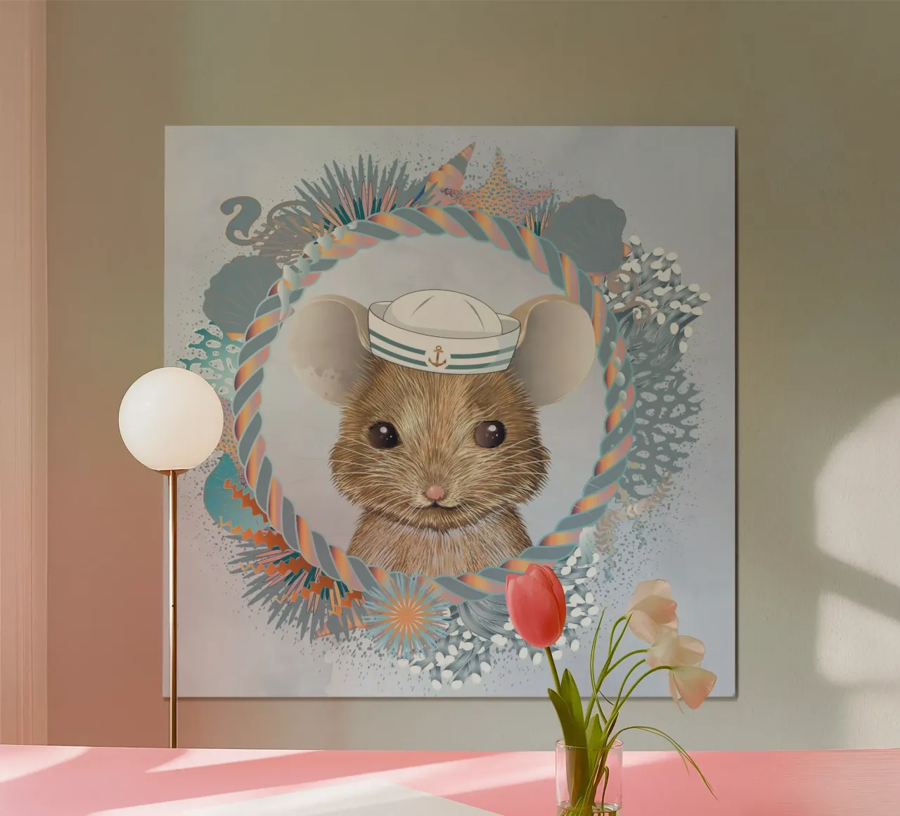 Sailor Mouse - Avventuroso e carino carta hahnemühle da kisho art