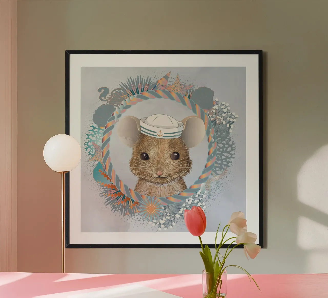 Sailor Mouse - Avventuroso e carino carta hahnemühle da kisho art
