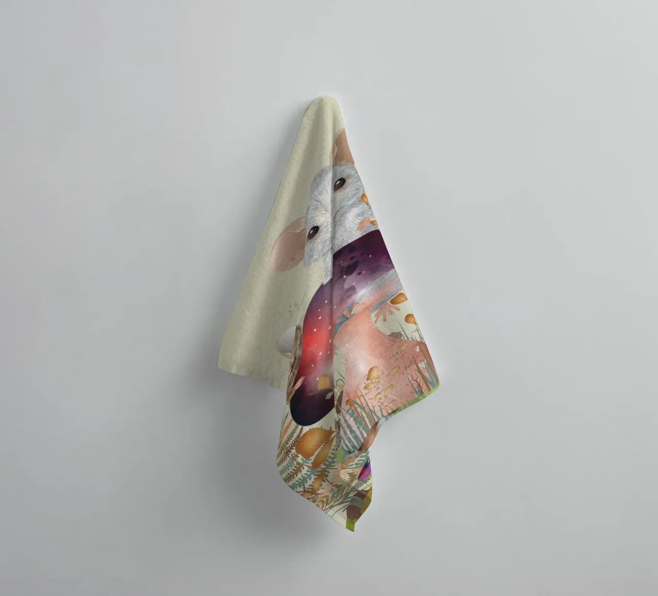 Mice in the enchanted forest - imaginative and playful towel by kisho art