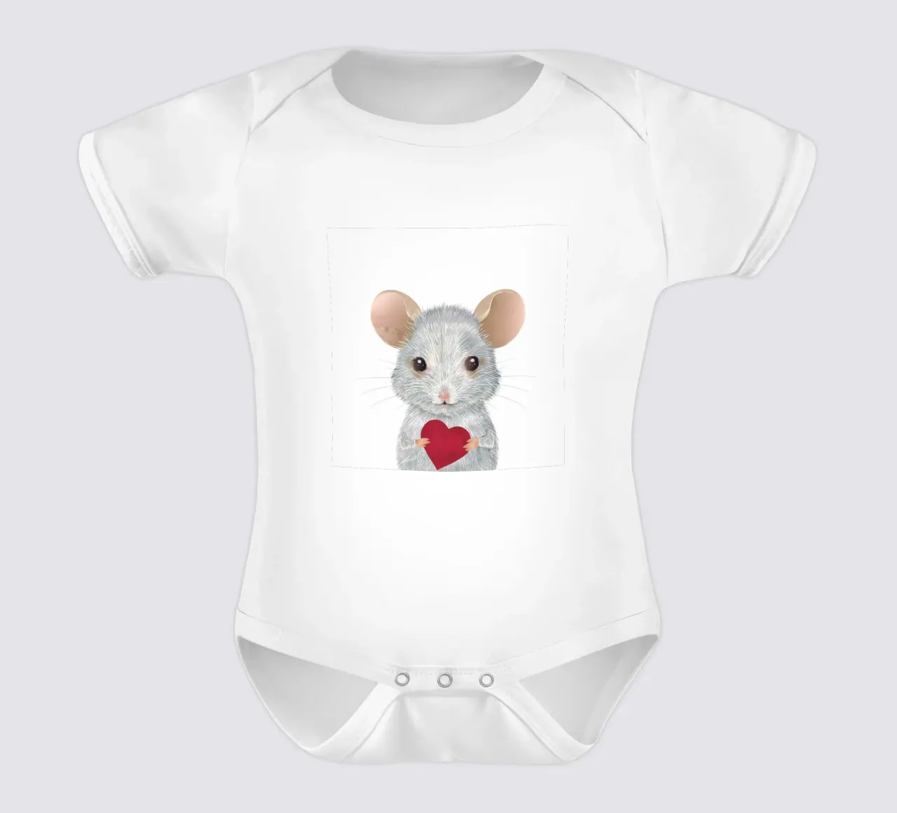 Souris de la Saint-Valentin - Affectueux et déchirant body bébé de kisho art