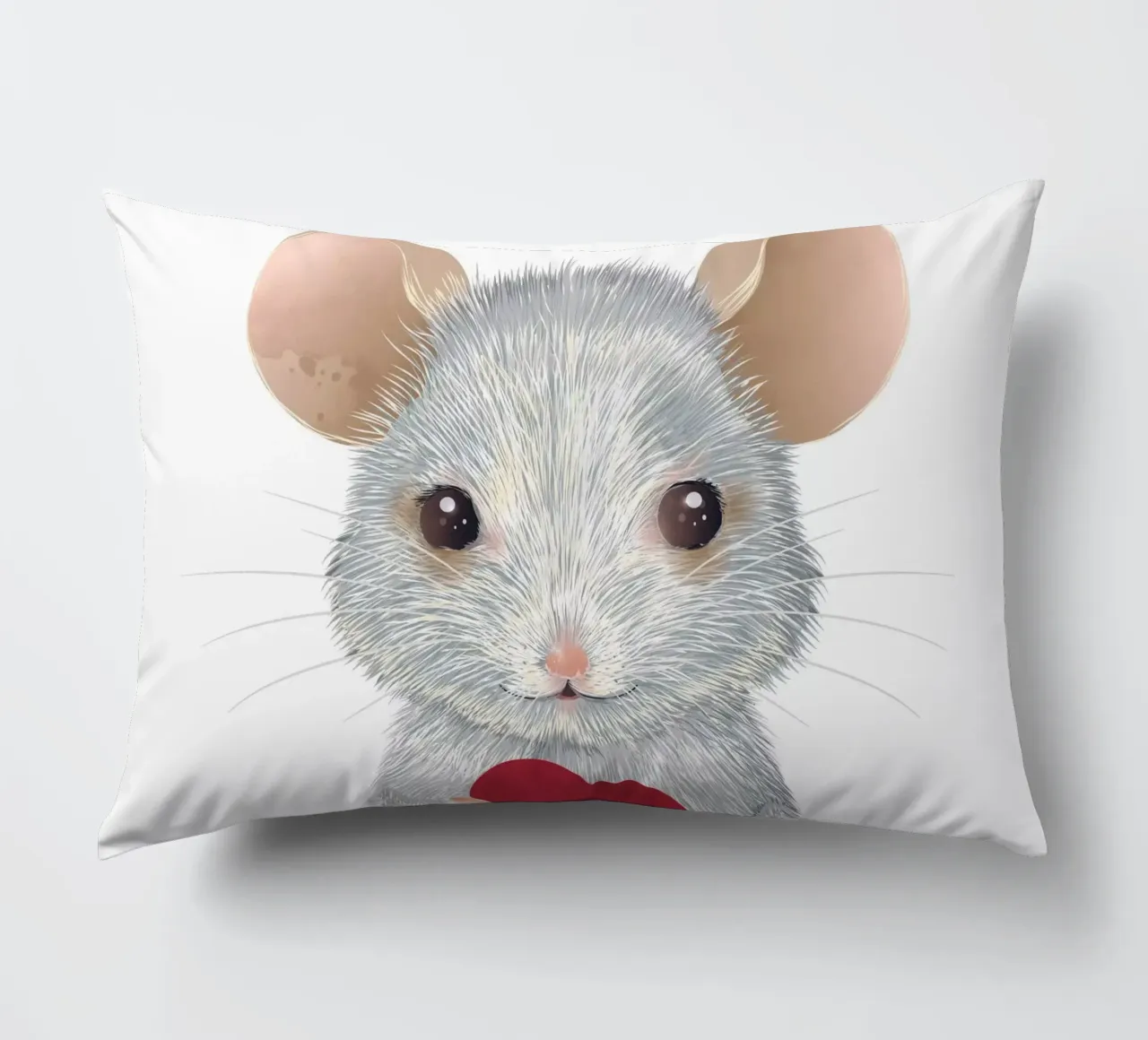 Valentine's mouse - Loving and heart-warming decorative cushion by kisho art