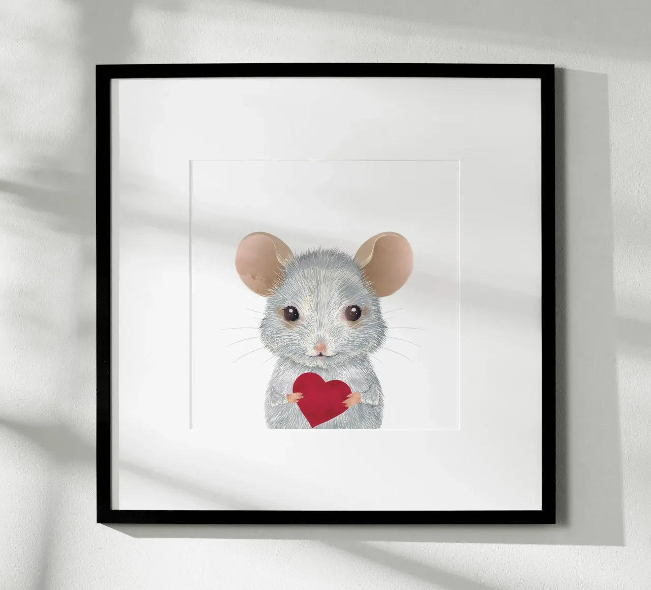 Souris de la Saint-Valentin - Affectueux et déchirant hahnemühle de kisho art