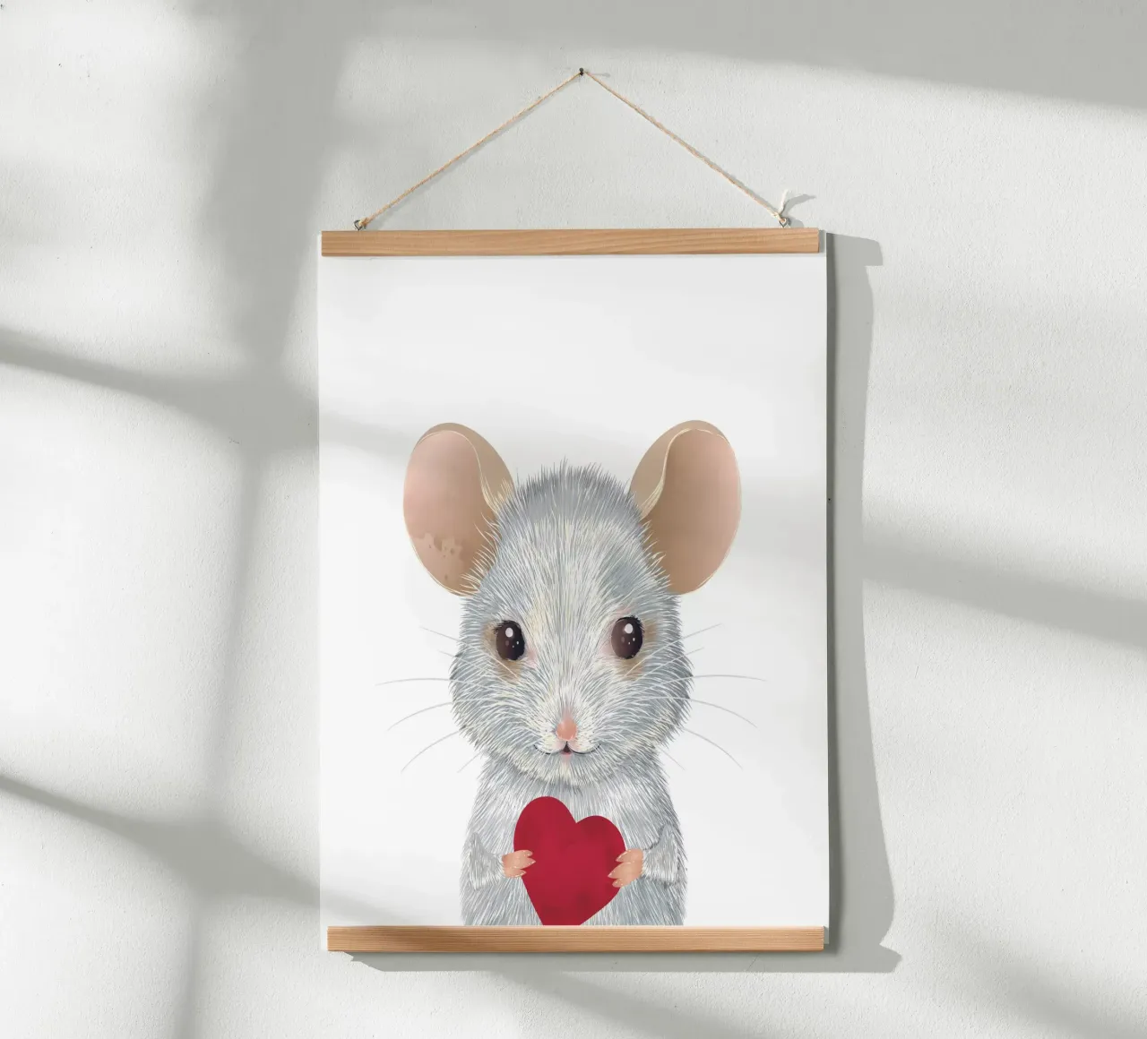 Souris de la Saint-Valentin - Affectueux et déchirant hahnemühle de kisho art