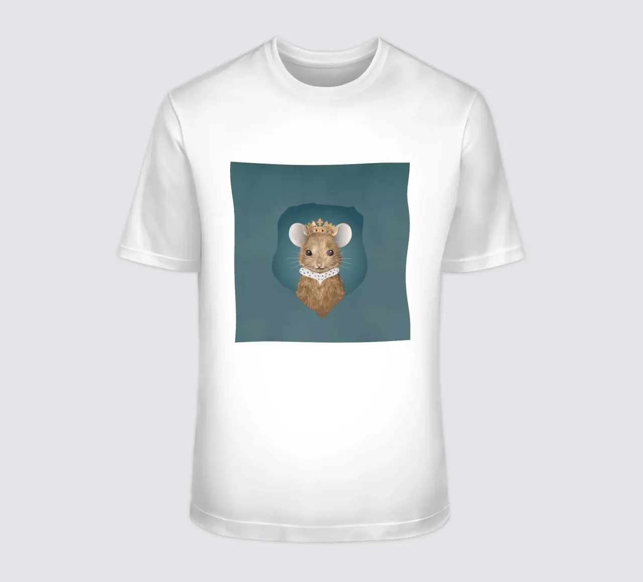 Royal mouse in hiding - noble and charming t-shirt by kisho art