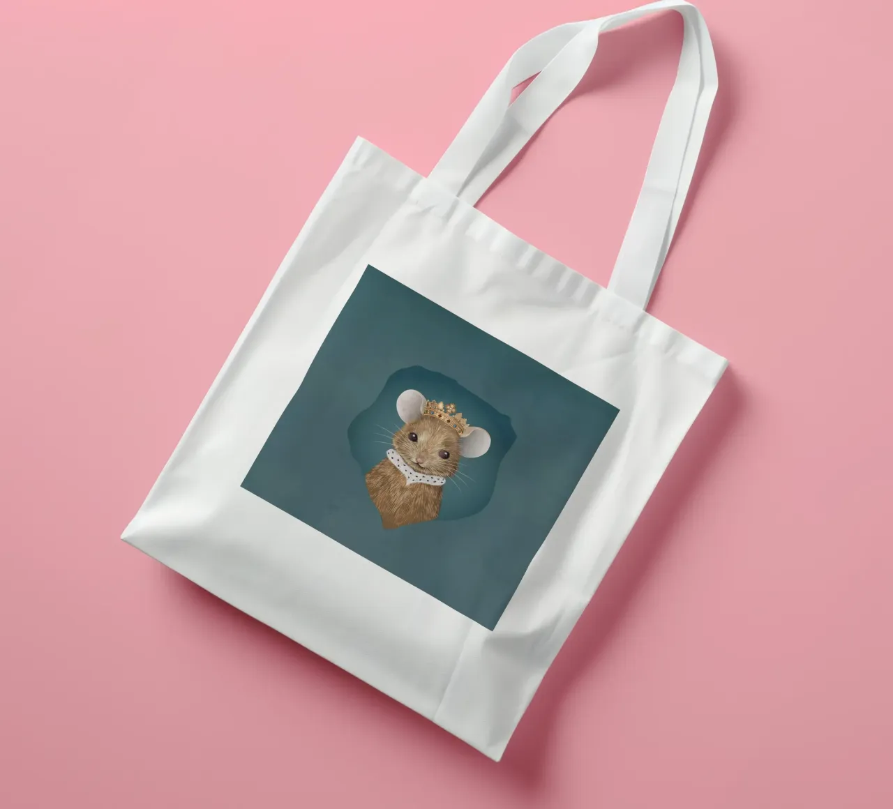 Royal mouse in hiding - noble and charming tote bag by kisho art
