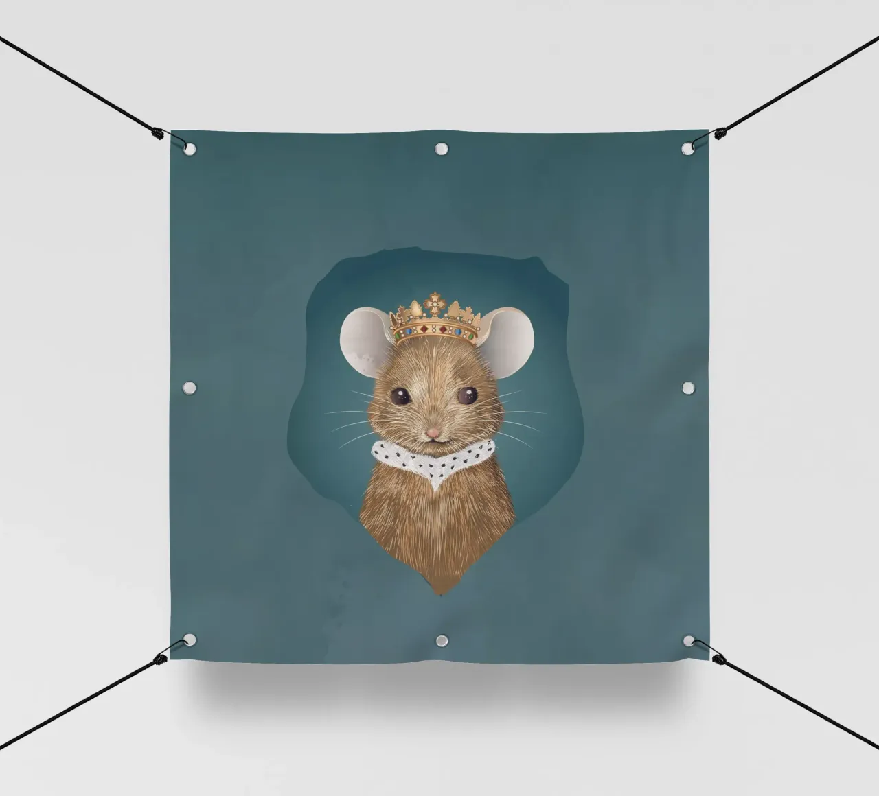 Royal mouse in hiding - noble and charming pvc cover by kisho art