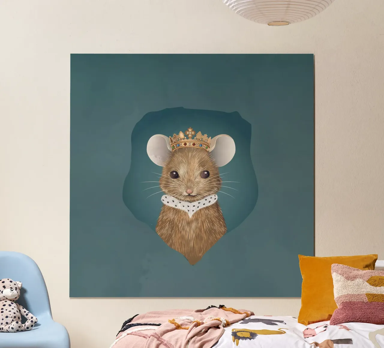 Royal mouse in hiding - noble and charming poster by kisho art