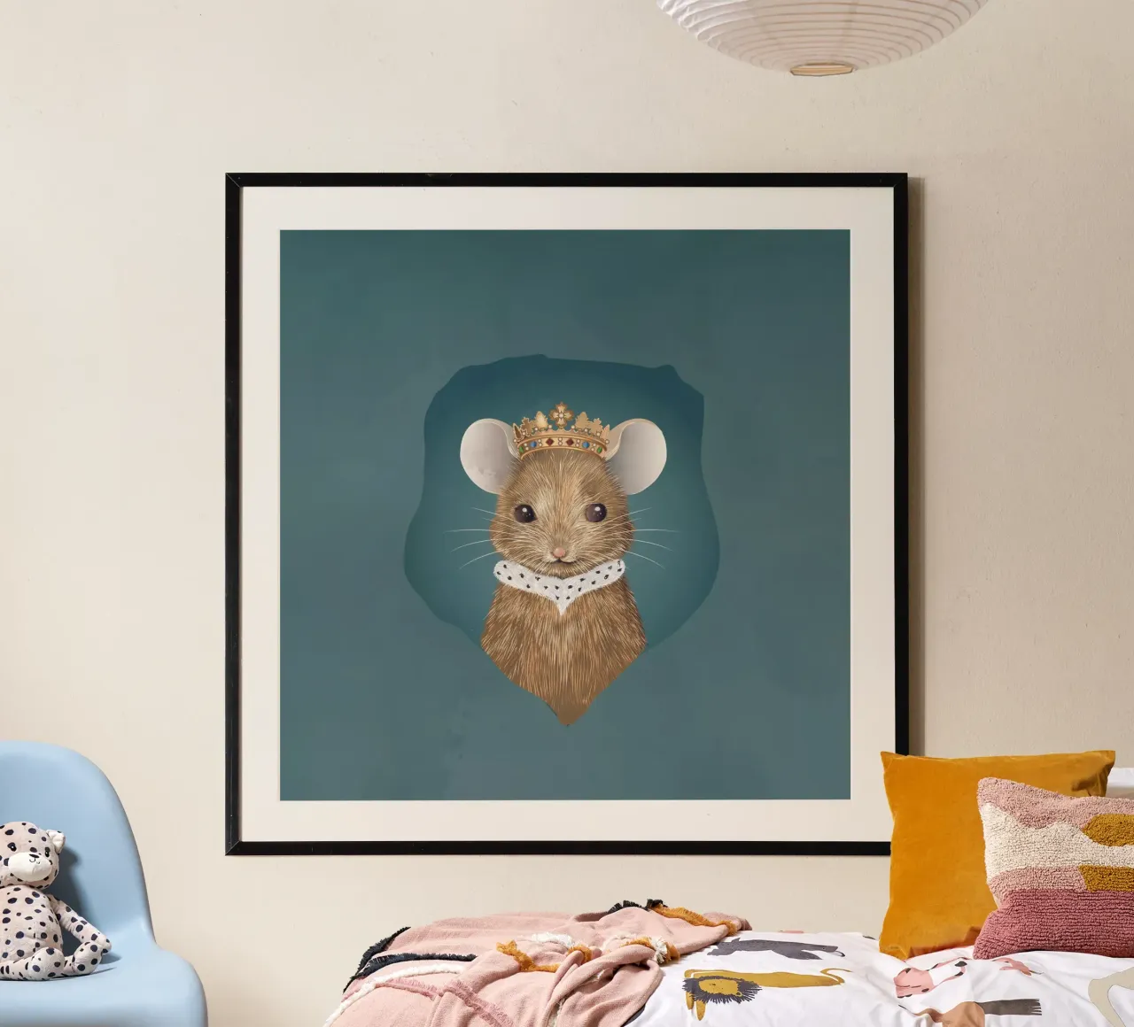 Royal mouse in hiding - noble and charming poster by kisho art