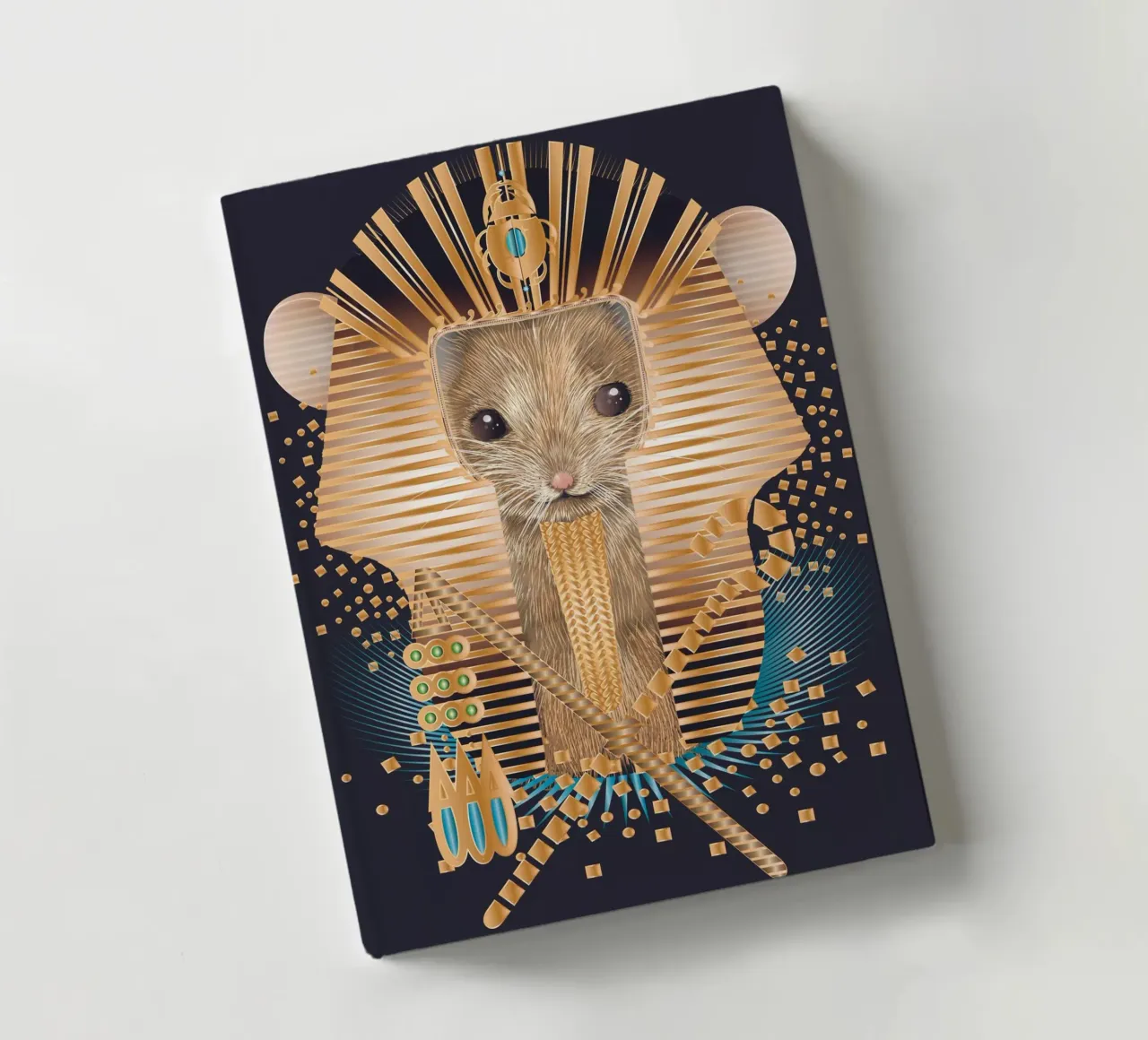 Pharaoh Mouse - Majestic and mystical notebook by kisho art