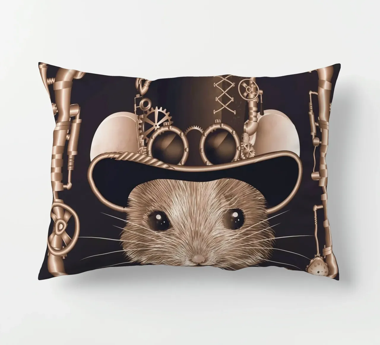 Topo steampunk - creativo e futuristico cuscino da kisho art