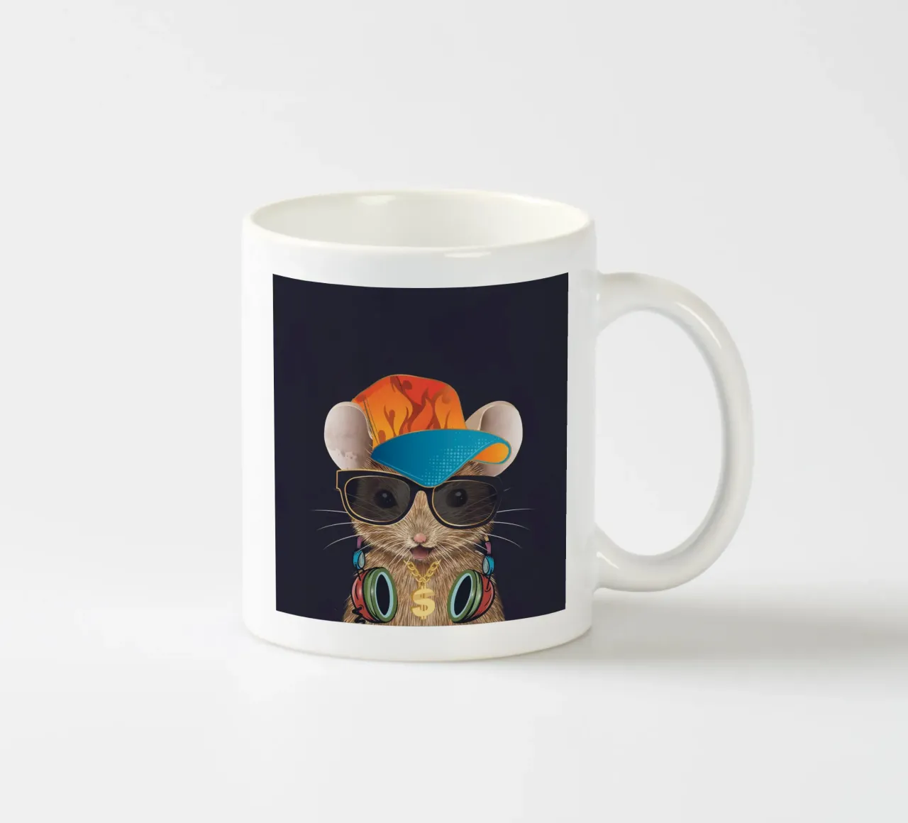 Mouse hip-hop - cool e di tendenza tazza in ceramica da kisho art