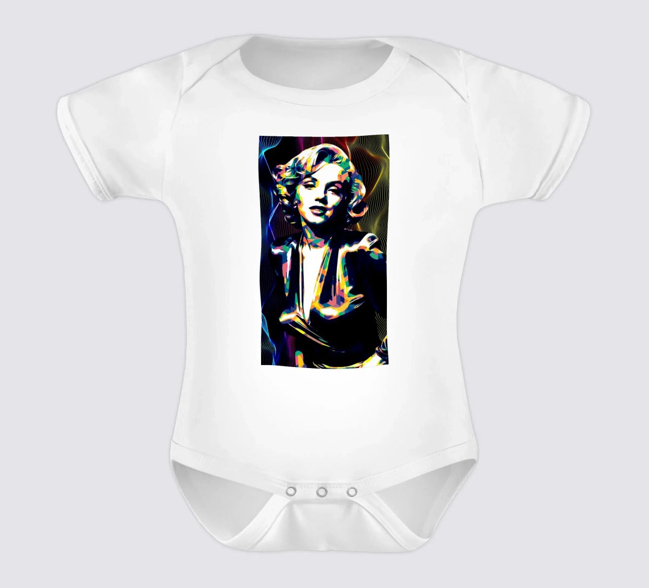 Marilyn Monroe Color Art body neonato maniche corte da neonartroom