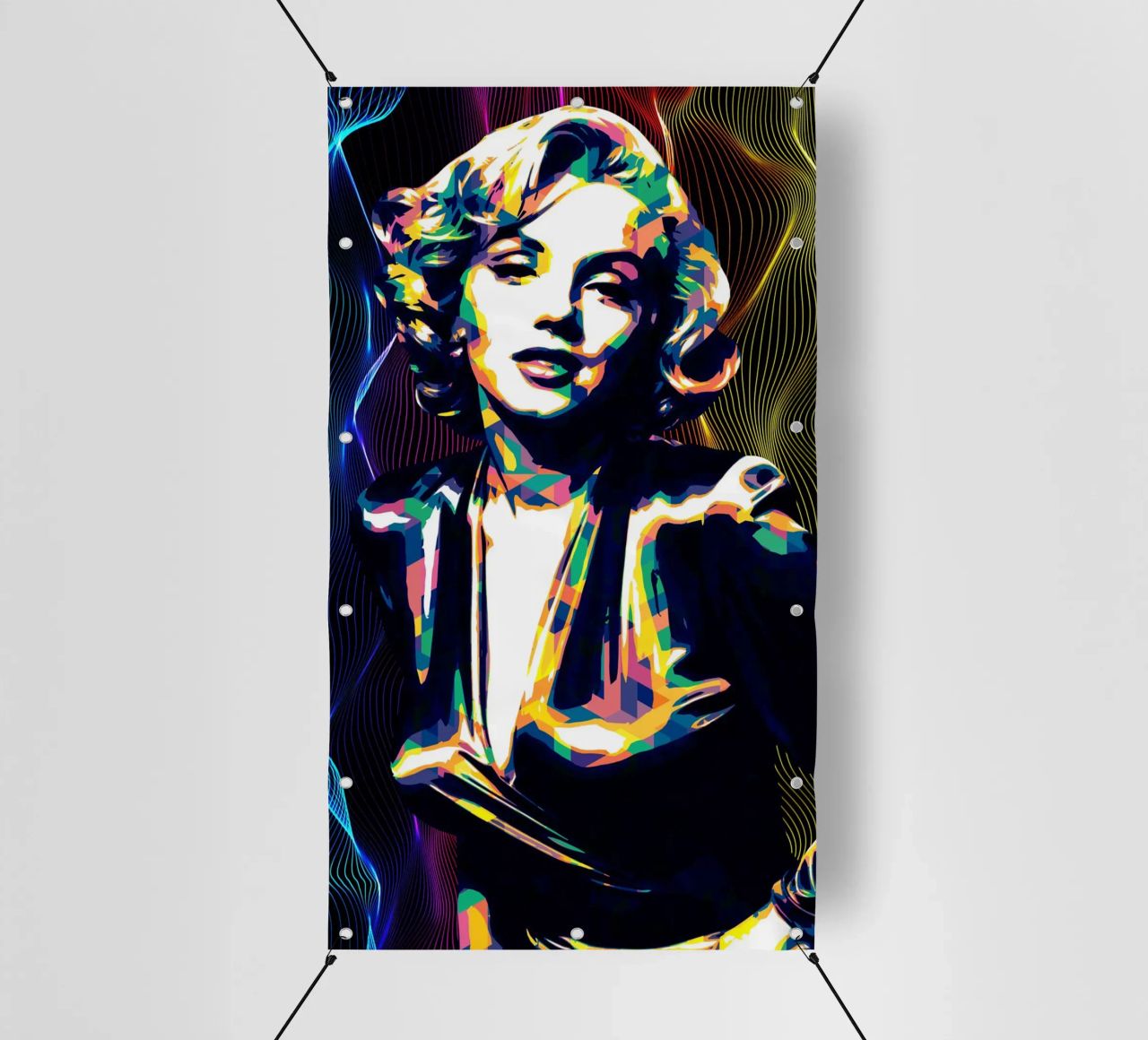 Marilyn Monroe Color Art telo in pvc da neonartroom