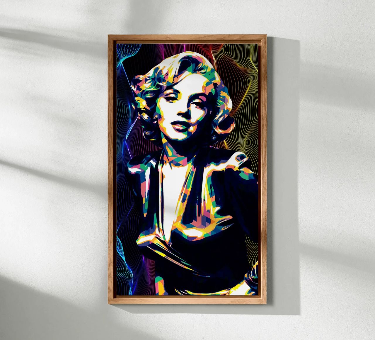 Marilyn Monroe Color Art alluminio dibond da neonartroom