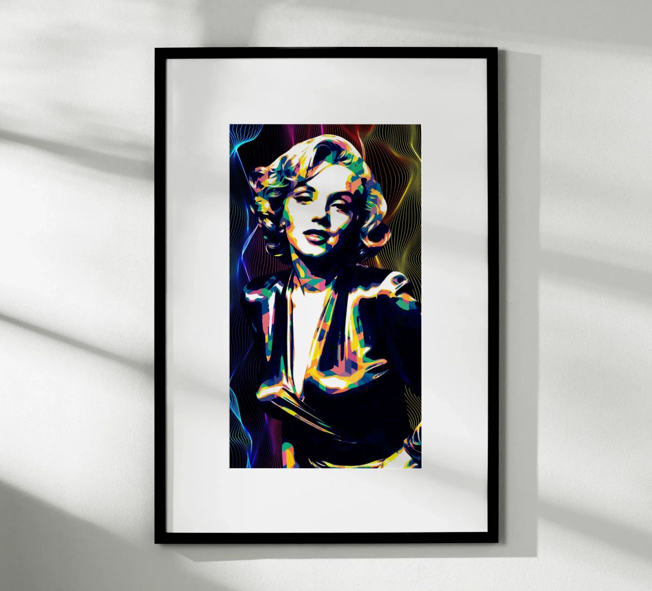Marilyn Monroe Color Art poster da neonartroom