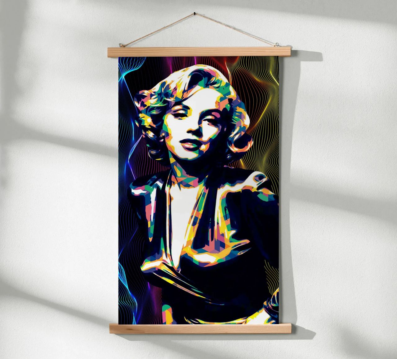 Marilyn Monroe Color Art poster da neonartroom