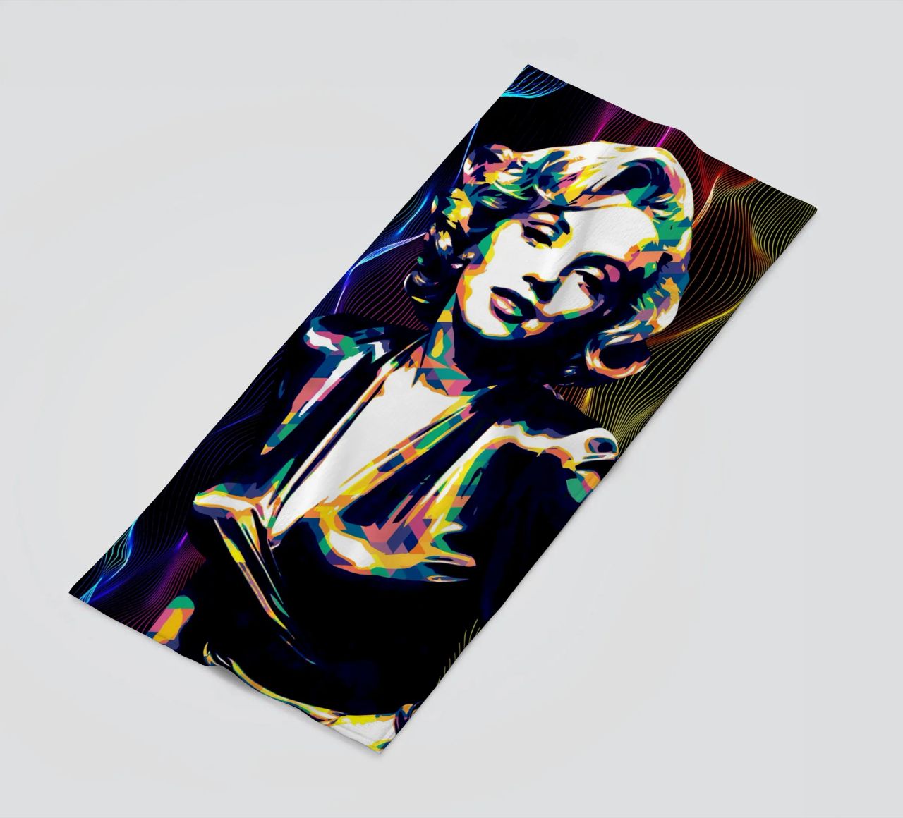 Marilyn Monroe Color Art telo mare da neonartroom