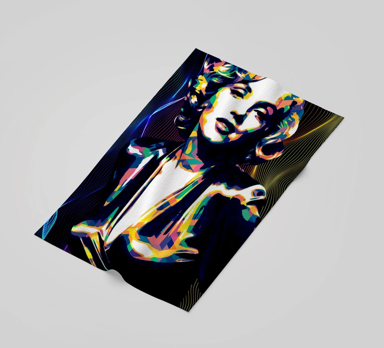 Marilyn Monroe Color Art telo mare da neonartroom