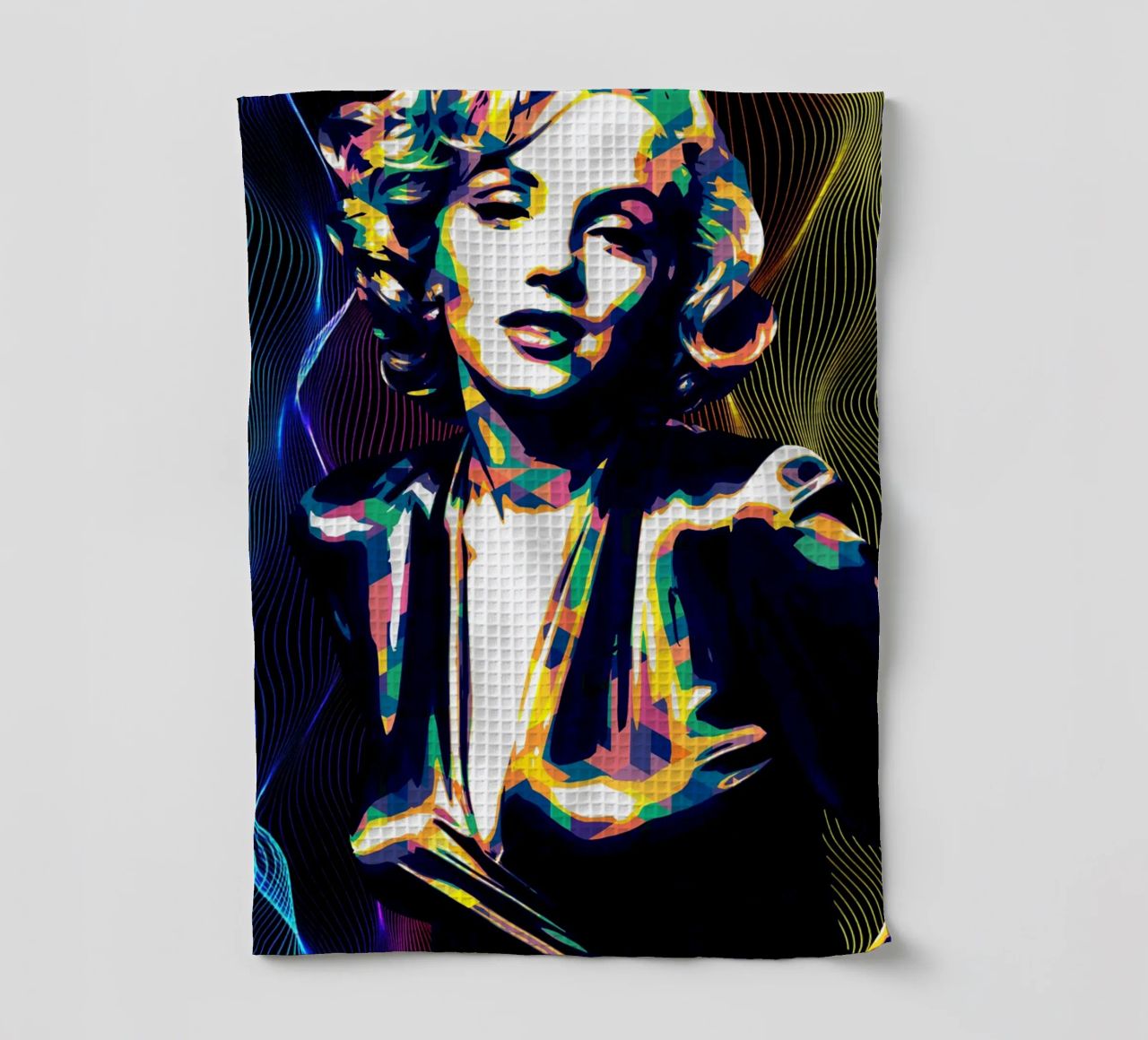 Marilyn Monroe Color Art canovaccio da cucina da neonartroom