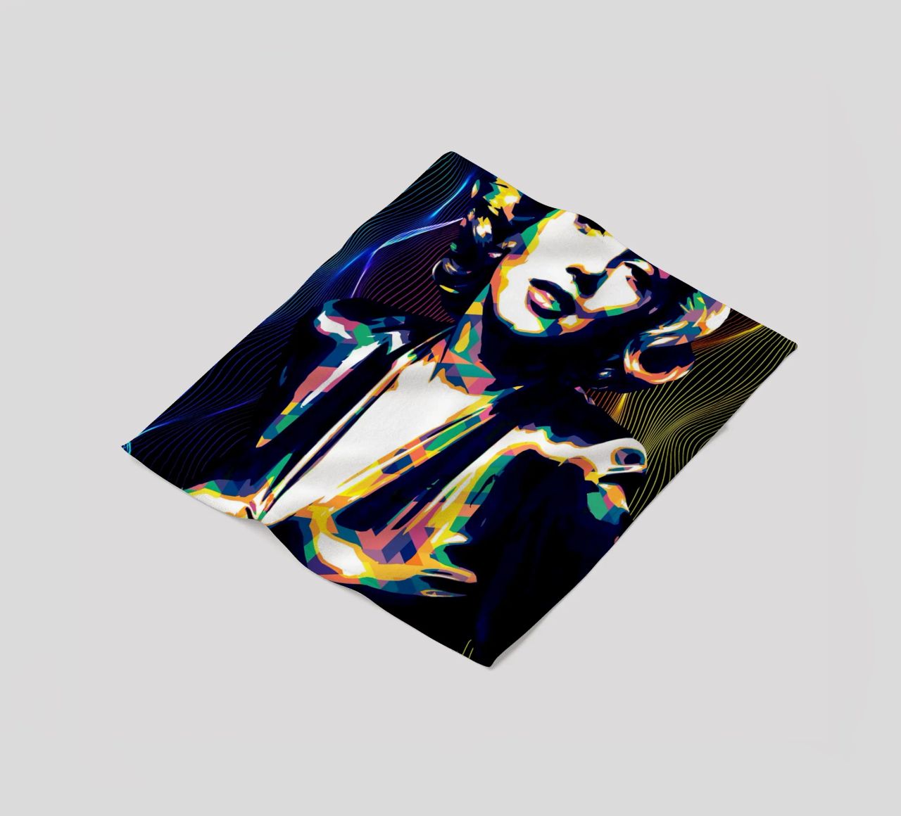 Marilyn Monroe Color Art coperta in pile da neonartroom