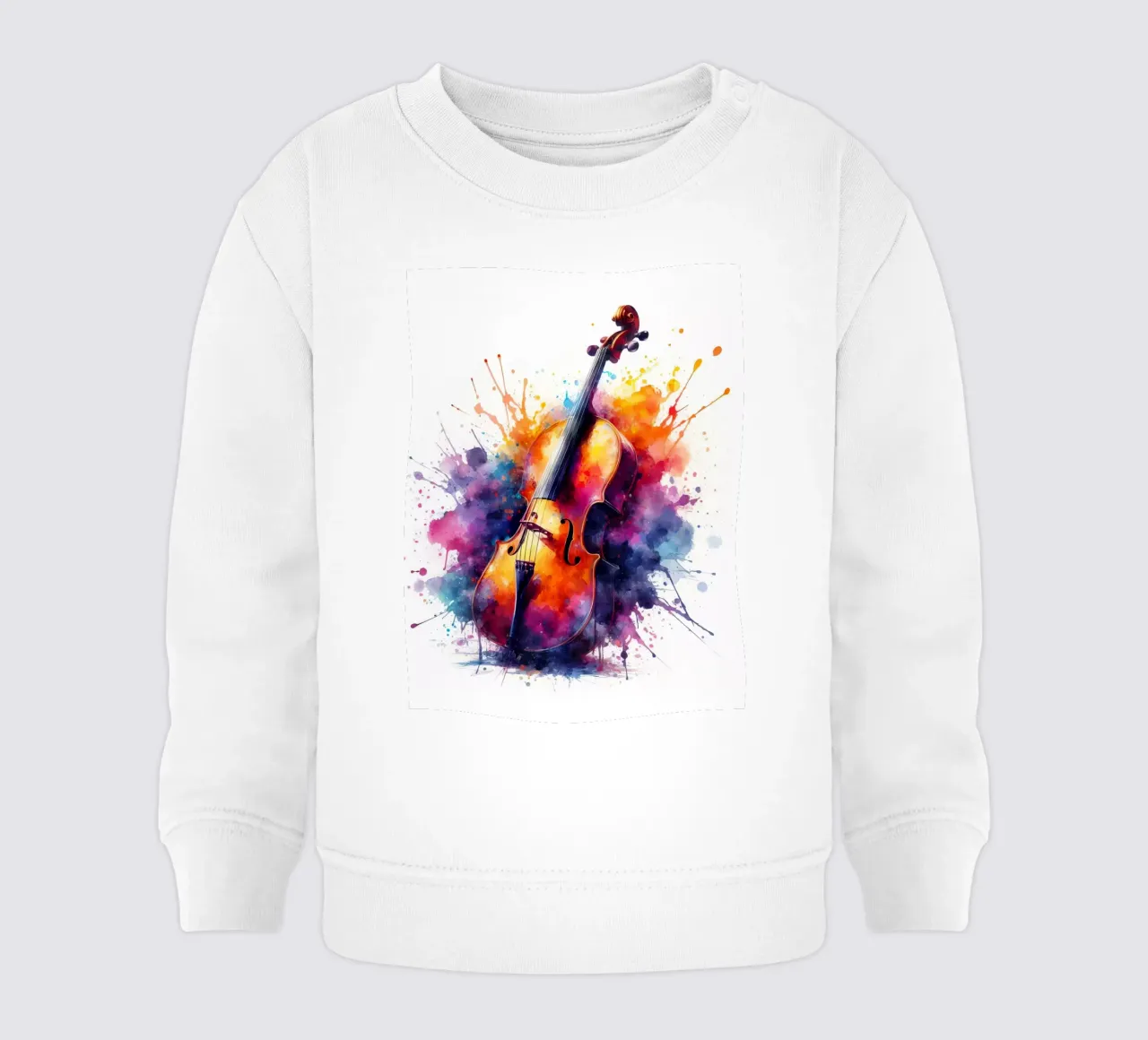 Violino in acquerello felpa neonato da 🎁 ARTVI-SHOP