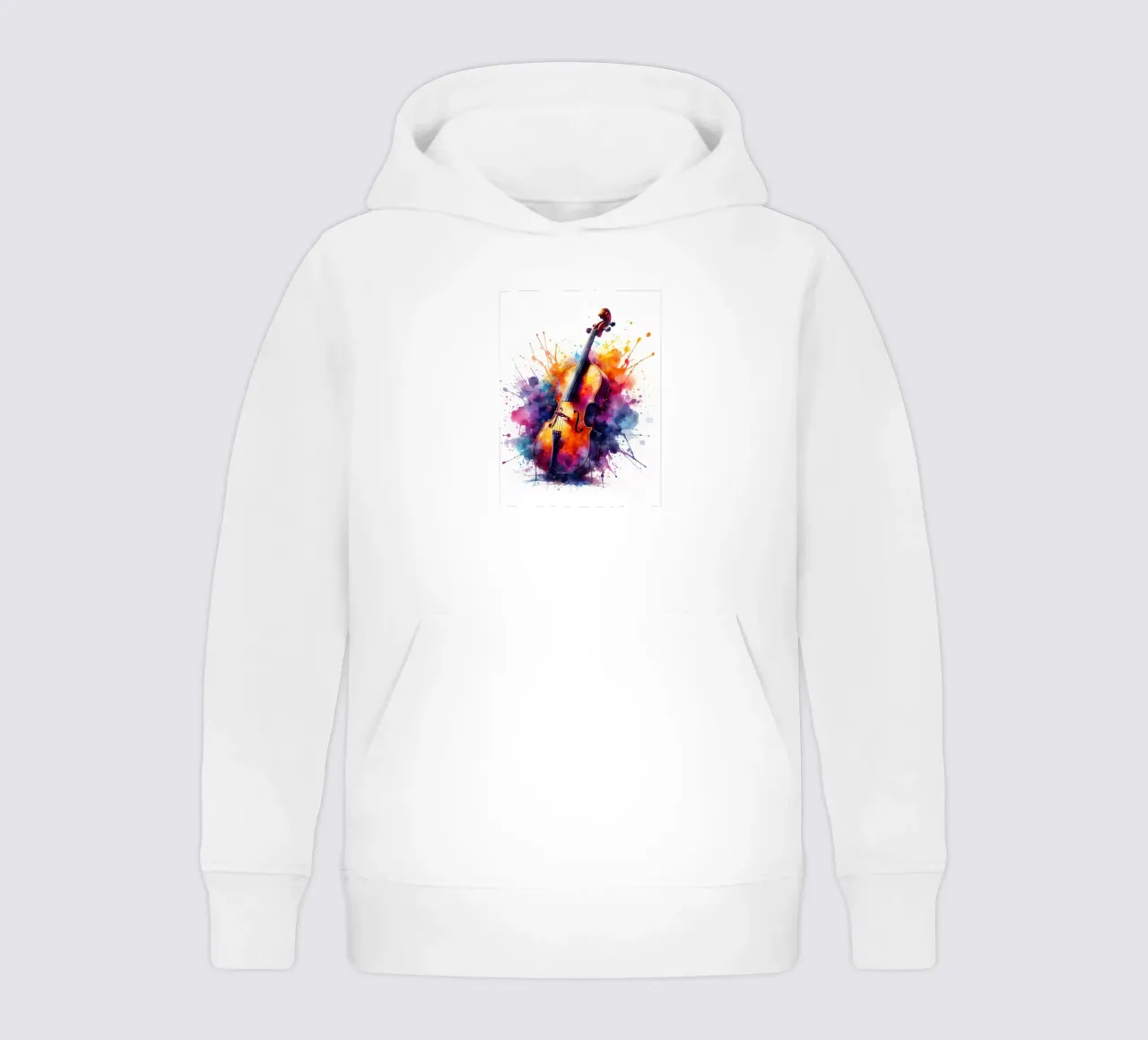 Geige in Aquarell Kinder Hoodie von 🎁 ARTVI-SHOP