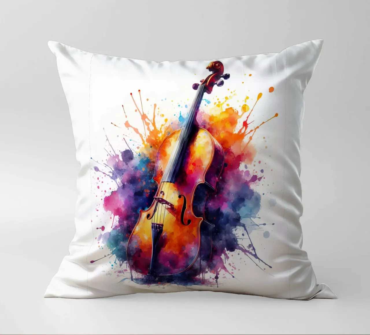 Violino in acquerello cuscino da 🎁 ARTVI-SHOP