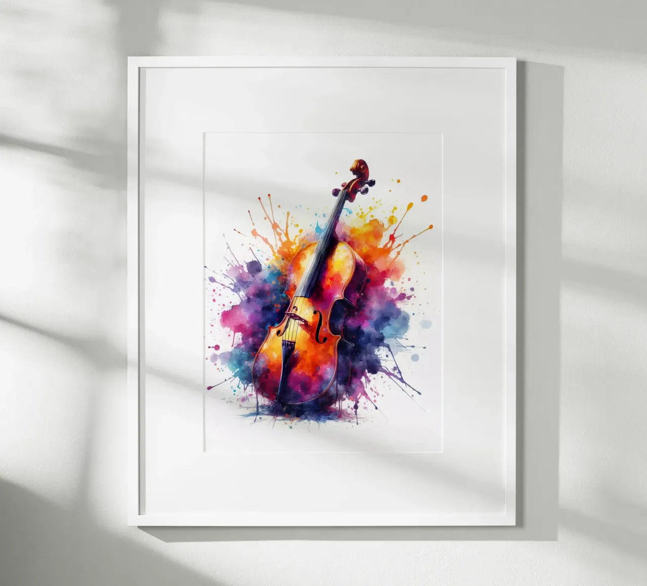 Viool in aquarel hahnemühle van 🎁 ARTVI-SHOP