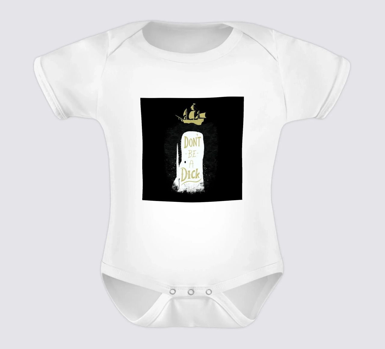 Don't Be a Moby body neonato maniche corte da DinoMike