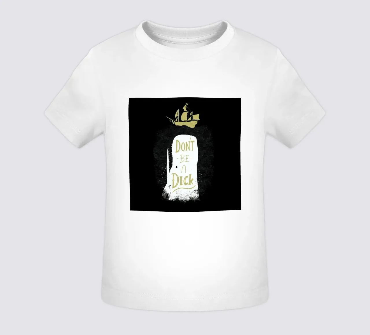 Don't Be a Moby baby t-shirt by DinoMike